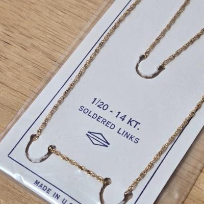 (2) Gold Filled Chains