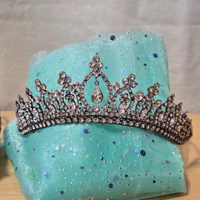 (2) Tiaras and Hair Clip