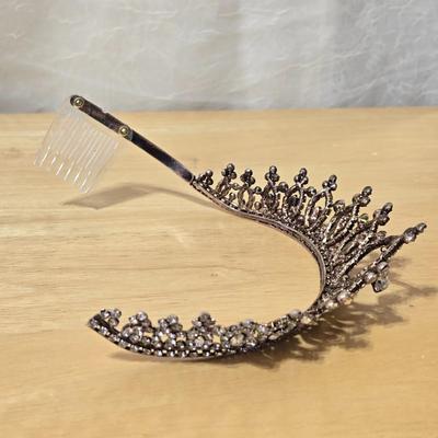 (2) Tiaras and Hair Clip