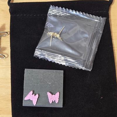 Butterfly Earrings and Ear Cuffs