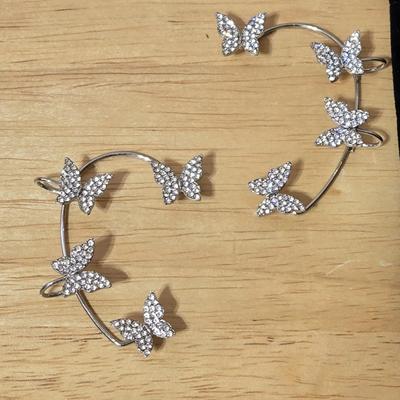 Butterfly Earrings and Ear Cuffs