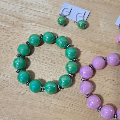 New Beaded Bracelets and Earrings