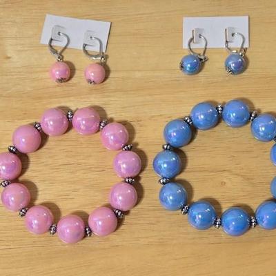 New Beaded Bracelets and Earrings