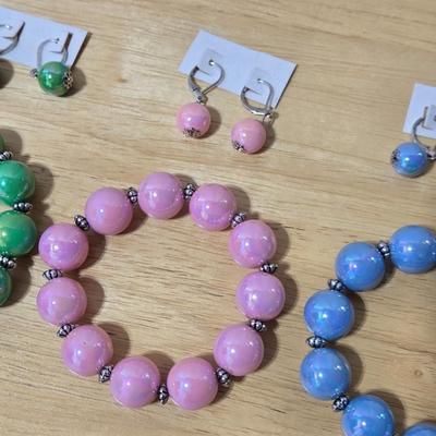 New Beaded Bracelets and Earrings