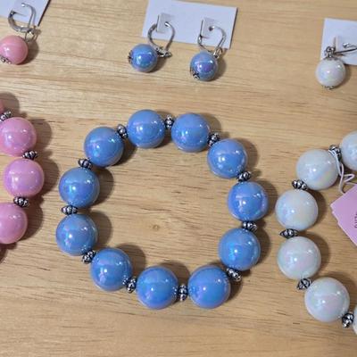 New Beaded Bracelets and Earrings
