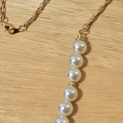 Faux Pearl Necklace & Bracelets