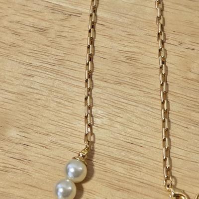 Faux Pearl Necklace & Bracelets