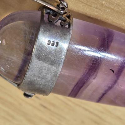 Sterling Silver and Amethyst Necklace