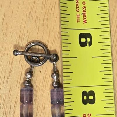 Sterling Silver and Amethyst Necklace