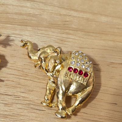 Enamel Animal Brooch Lot