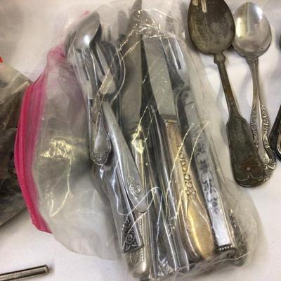 Vintage Silverware, Tart Tins, Frosting Tips, Funnel, and Jar Opener
