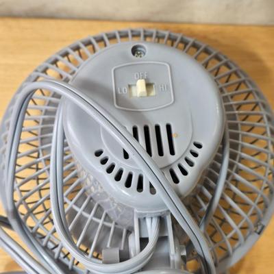 Small Gray Clip on Fan