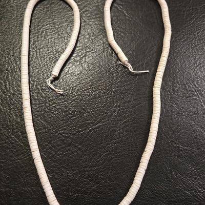 (2) Strands Heishi Beads -Turquoise and Shell