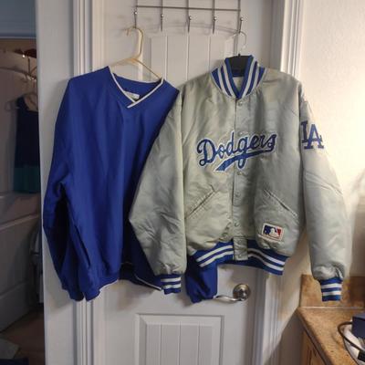 LA DODGERS STARTER JACKET AND PULLOVER SHIRT (XL)