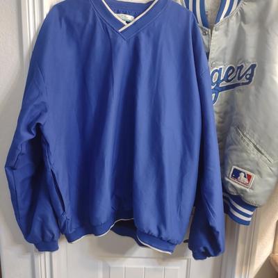 LA DODGERS STARTER JACKET AND PULLOVER SHIRT (XL)