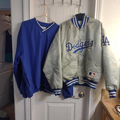 LA DODGERS STARTER JACKET AND PULLOVER SHIRT (XL)