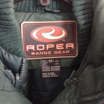 MEN'S ROPER COAT WITH DETACHABLE HOOD SIZE XL