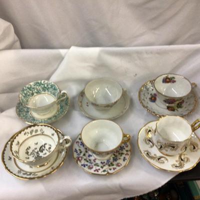 Tea Cup and Saucer Lot