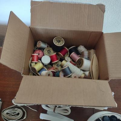 OLD BUTTONS AND SEWING NOTIONS