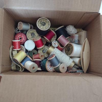 OLD BUTTONS AND SEWING NOTIONS