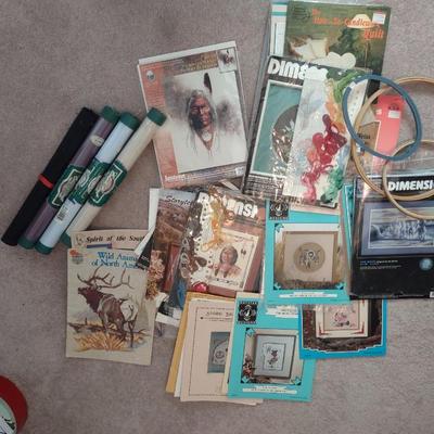 NEEDLEPOINT KITS AND HOOPS