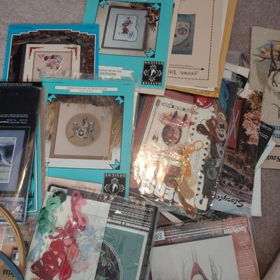 NEEDLEPOINT KITS AND HOOPS