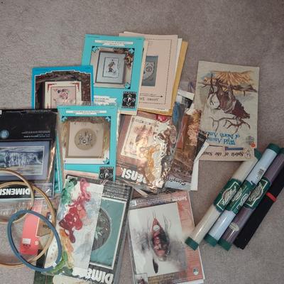 NEEDLEPOINT KITS AND HOOPS