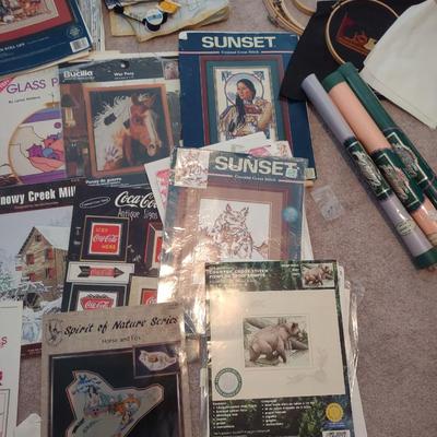 NEEDLEPOINT KITS AND HOOPS