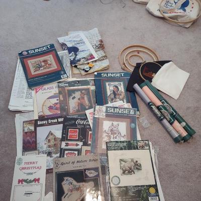 NEEDLEPOINT KITS AND HOOPS