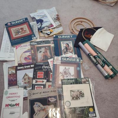 NEEDLEPOINT KITS AND HOOPS