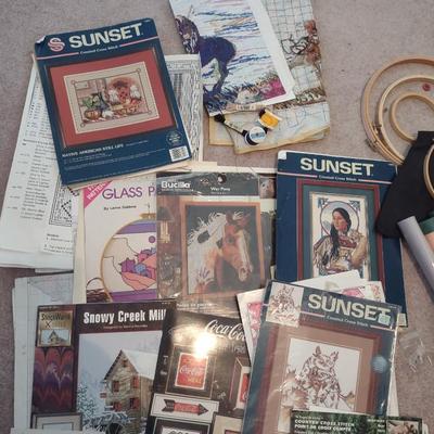 NEEDLEPOINT KITS AND HOOPS