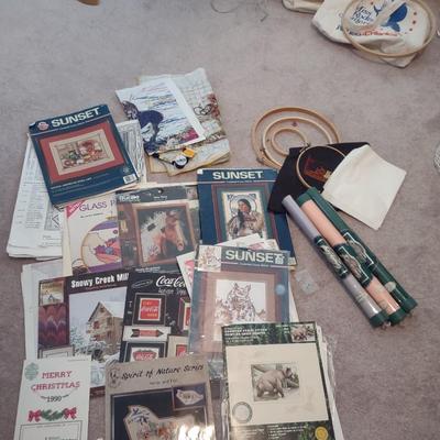 NEEDLEPOINT KITS AND HOOPS