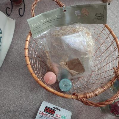 BASKETS, CANDLES, BOTTLES AND MORE