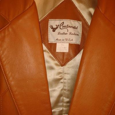 MEN'S CONTINENTAL LEATHER COAT