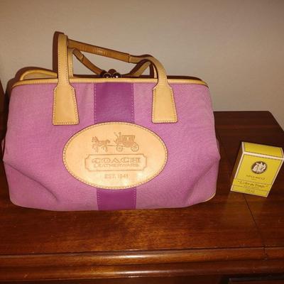 COACH PURSE AND NINA RICCI COLOGNE