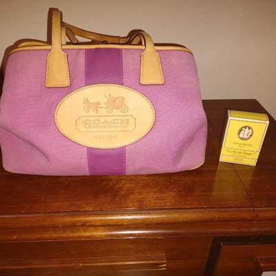 COACH PURSE AND NINA RICCI COLOGNE