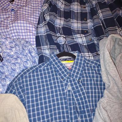 MENS SHIRTS AND A HOODIE SIZE L