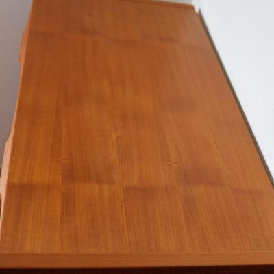 Denka Danish Teak Chest 3 Drawer File Cabinet