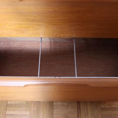 Denka Danish Teak Chest 3 Drawer File Cabinet