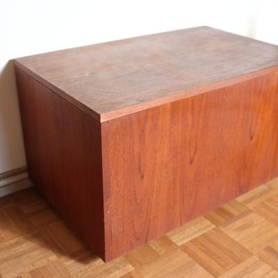 Vintage Solid Trunk on Wheels