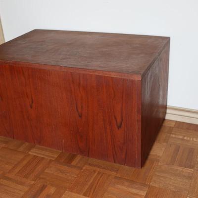 Vintage Solid Trunk on Wheels