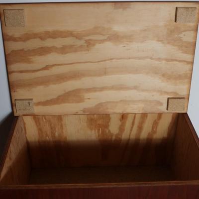 Vintage Solid Trunk on Wheels