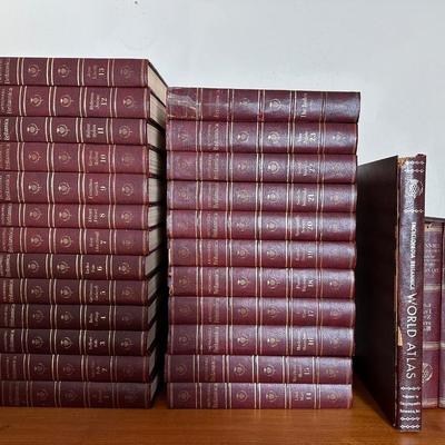 Complete 1964 Encyclopedia Britannica Full Set w/ Index, Dictionaries & Atlas