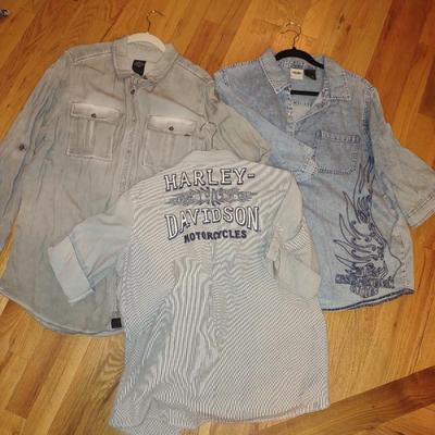 MEN'S HARLEY DAVIDSON SHIRTS (XL & 2XL)