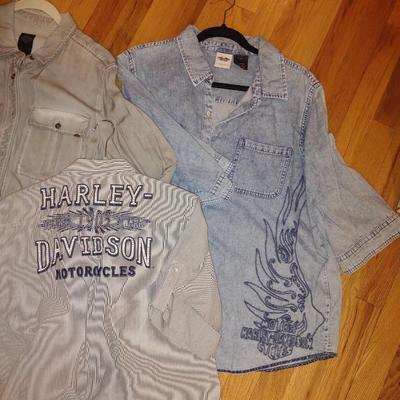 MEN'S HARLEY DAVIDSON SHIRTS (XL & 2XL)