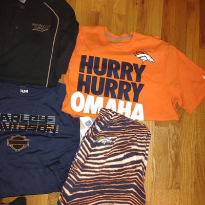 HARLEY AND BRONCOS COMFY CLOTHES