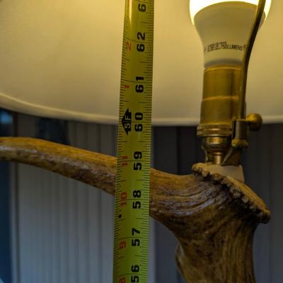 Stunning Natural Elk antler floor lamp, excellent condition for age and use