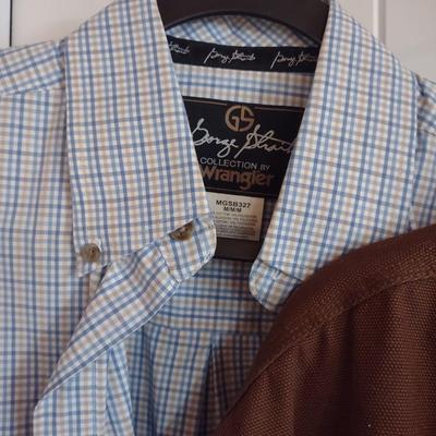 MEN'S ROPER JACKET & 2 SHIRTS (L)