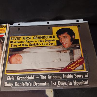 ELVIS PRESLEY NEWSPAPER ARTICLES, POSTER & SHEET MUSIC
