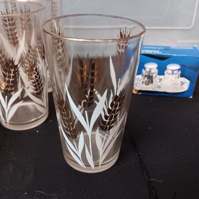 MID-CENTURY GLASSES, STORAGE CONTAINER AND MORE